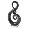 HomeRoots 12" Black and White Murano Glass Modern Abstract Tabletop Sculpture - 4 of 4