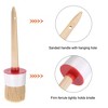 Unique Bargains Bristle Wall Treatment Tool Round Paint Brush with Wood Handle - 4 of 4