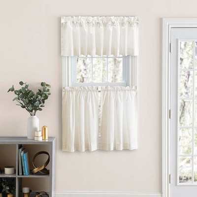 Natural Classic Tailored Rod Pocket Valance 86" x 15"