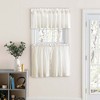 Ellis Classic Tailored Design in a Perma Press Fabric 3" Rod Pocket Tailored Valance 86"x15" Natural - 3 of 4
