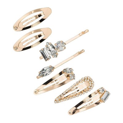 Kitsch Micro Stackable Snap Clips 7pc set - Gold