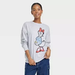 Women's Disney Daisy Duck Graphic Sweatshirt - Gray