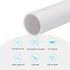 Unique Bargains PVC Water Plumb DIY Crafts High Impact Rigid Round Pipes 8" Length - 3 of 4