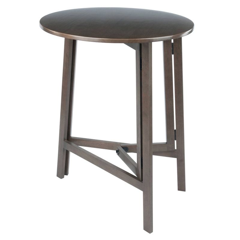 Torrance High Round Bar height Table Oyster Gray - Winsome, 3 of 14