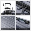 Hardside Expandable Spinner Luggage, 3 Piece Luggage Sets with Spinner Wheels, Expandable Hardside Travel Luggage w/Telescopic Handles 20"/24"/28" - 3 of 4