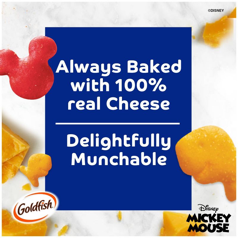 Goldfish Disney Mickey Mouse Cheddar Crackers - 27.3oz, 3 of 10