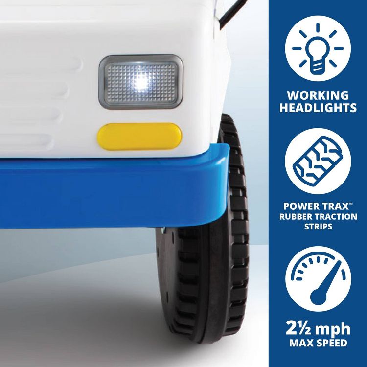 Flybar USPS Electric Ride-On Truck: Powered Toy for Ages 3-5, 60lb Capacity, 4 of 5