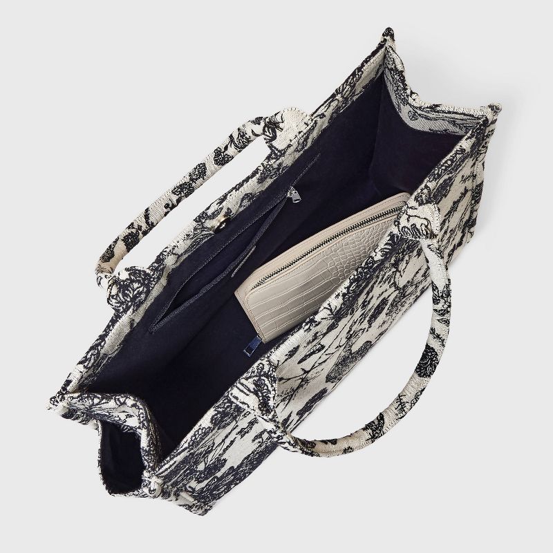 Jacquard Boxy Tote Handbag - A New Day&#8482;, 4 of 8