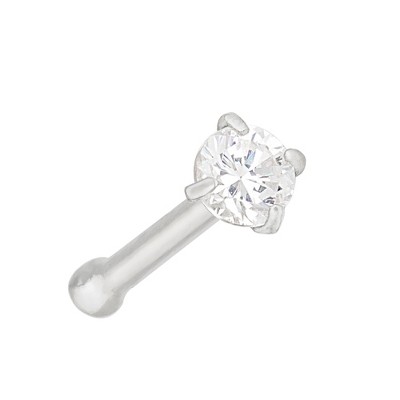 Jewelry Avalanche 1.5mm-3mm CZ Solid 22G 14K Gold Nose Bone Nose Stud