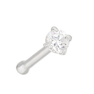 Jewelry Avalanche 1.5mm-3mm CZ Solid 22G 14K Gold Nose Bone Nose Stud - 1 of 4