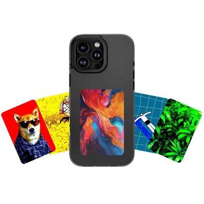 E-Ink Screen Phone Case for iPhone 16 Pro Max, NFC Ink Screen Slim Eco-Friendly Smart Cover with Custom Display