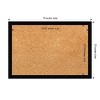 Amanti Art Natural Cork Board Wood Framed Svelte Noir Black Bulletin Board 19 in. x 13 in. - 4 of 4