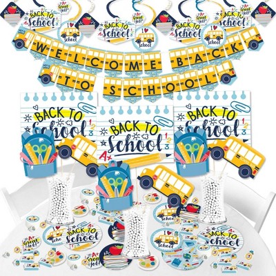 Big Dot of Happiness Back to School - First Day of School Classroom Supplies - Banner Decoration Kit - Fundle Bundle