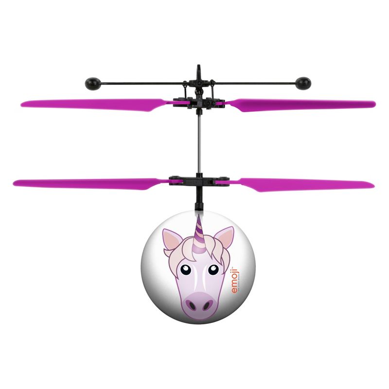 Unicorn Emoji IR UFO Ball Helicopter, 3 of 4