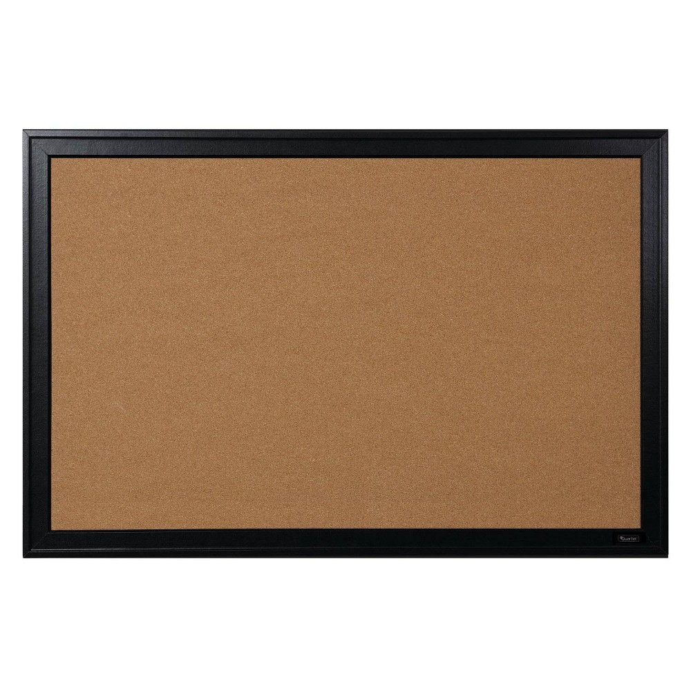 Quartet Cork Bulletin Board Black Frame Mounting Instructions 24" x 36" 13769 