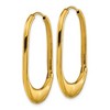 Chisel Stainless Steel Polished Yellow IP-plated Hinged Hoop Earrings - 2 of 4