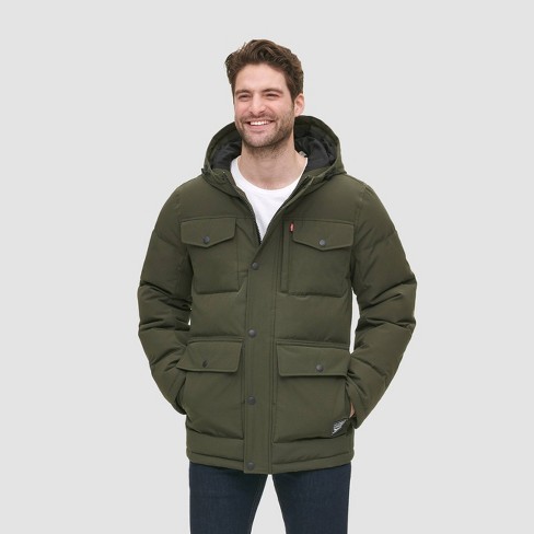 Descubrir 68+ imagen levi's mens quilted parka jacket - Thptnganamst.edu.vn