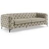 MINIMORE Modern Style Ghaleb 93.3"W  3Seater Square Arms Chesterfield Sofa - 3 of 4