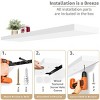 3 Pack (35"x9") Sorbus Long Floating Wall Shelves for Bedroom, Decor, Kitchen, Living Room - for Trophies, Frames, Bookshelf - 4 of 4