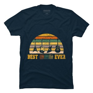 Men's Design By Humans Best Guitar Dad Ever Music Guitar Chord By BaoMinh T-Shirt - 1 of 2