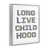 Stupell Industries Long Live Childhood Florals Framed Giclee Art - 2 of 4