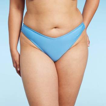 Women's Multiway Bikini Top - Wild Fable™ Blue/Green Heart Print XXS