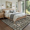 Washable Area Rug, Pastel Oriental Low-Pile Carpet, Stain-Resistant & Non-Slip Runner for Living Room Bedroom Kitchen Hallway Laundry - 2 of 4