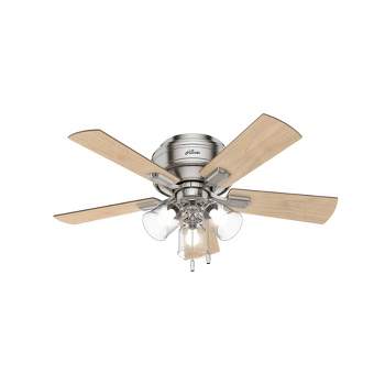 42" Crestfield Low Profile Ceiling Fan (Includes LED Light Bulb) - Hunter Fan