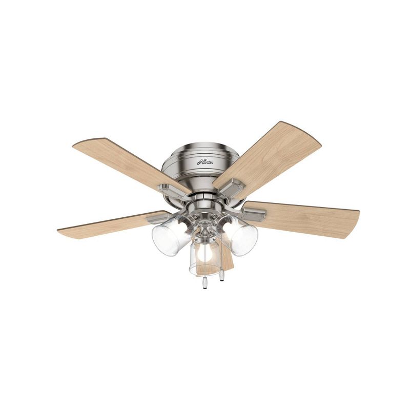 42" Crestfield Low Profile Ceiling Fan (Includes LED Light Bulb) - Hunter Fan, 1 of 15