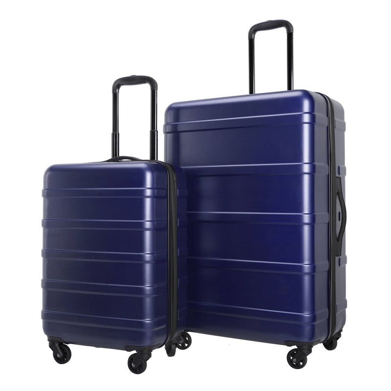 Skyline 2pc Hardside Checked Spinner Luggage Set, 1 of 22