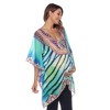 Maternity Plus Size Short Caftan with Tie-up Neckline - White Mark - 2 of 4