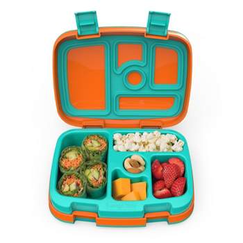 Bentgo Kids' Brights Leak-Proof, 5 Compartment Bento-Style Kids' Lunch Box - Orange