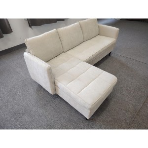 L-Shaped Sectional Sofa with Storage, 75.5" Modular 4-Seater with Deep Seats & Plush Pillows, Chenille Fabric Apartment Couch for Small Spaces - 1 of 1