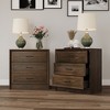 Famapy Farmhouse Nightstand with Drawers Bedside Table 3-Drawer Dresser - 2 of 4