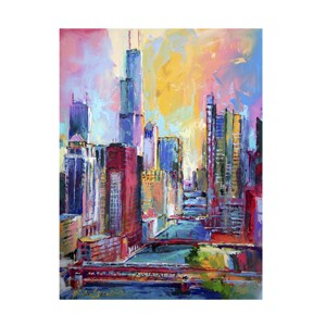 Trademark Fine Art - Richard Wallich 'Chicago 3' Canvas Art - 1 of 4