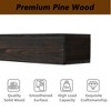 Garvee 60 Inch Fireplace Mantel Wall-Mounted Floating Shelf with Invisible Metal Bracket Farmhouse Shelf for Home Decor - 3 of 4