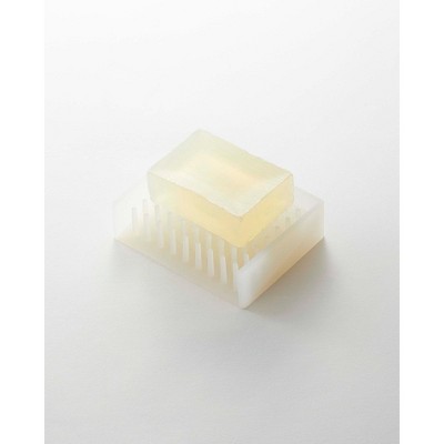 Black Silicone Self-Draining Soap Tray with Spikes