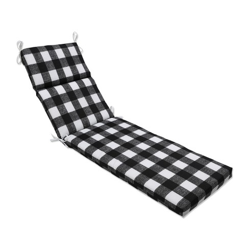 Black and white shop chaise lounge cushions