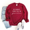 Simply Sage Market Women's Graphic Sweatshirt My Favorite People Call Me Grandma - 2 of 4