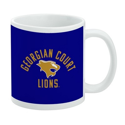 Georgian Court University Lions Logo Ceramic Coffee Mug Novelty Gift Mugs for Coffee Tea and Hot Drinks 11oz White