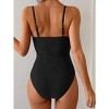 Eomenie One Piece Swimsuit for Women Ring Linked Monokini Sexy Bathing Suit Cutout Swim Suit - 3 of 3