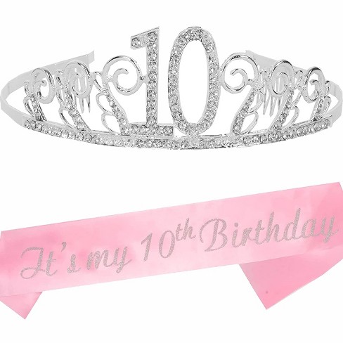  20th Birthday Sash and Tiara for Women - Fabulous Set: Glitter  Sash + Stars Rhinestone Pink Premium Metal Tiara for Women, 20th Birthday  Gifts for 20th Birthday Party : Home & Kitchen