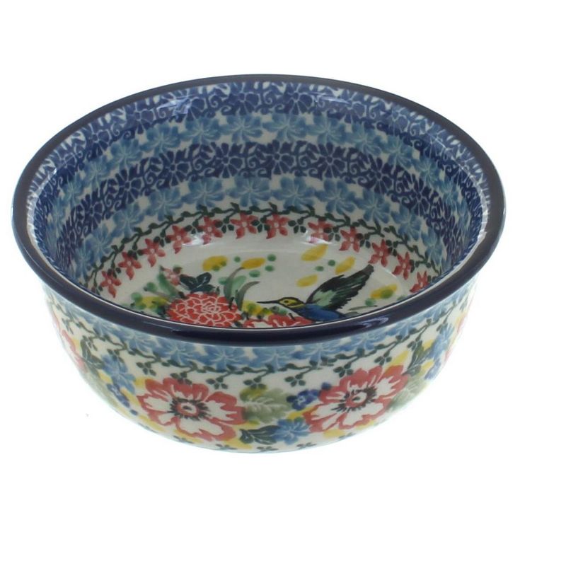 Blue Rose Polish Pottery 114 Ceramika Artystyczna Small Bowl, 1 of 2