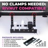 Liquid Stands Extendable Under Desk Cable Management Tray - 22.5' Metal Cable Management Under Desk with Clamp Cable Tray Cord Holder for Piano Stand - 4 of 4