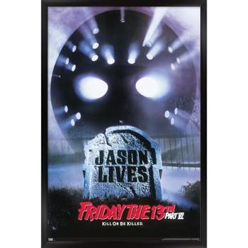 Trends International Friday The 13th Part VI: Jason Lives - One Sheet Framed Wall Poster Prints