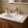 ChicFurnit Bathroom Sinks Vessel Sink Rectangle Sink Vanity Sink Art Basin Undermount Bathroom Sink for Bathroom, White, 32.09"*18.31"*6.89" - 2 of 4