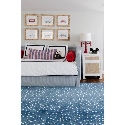 Denim Blue Hand-Tufted Wool 2' x 3' Area Rug
