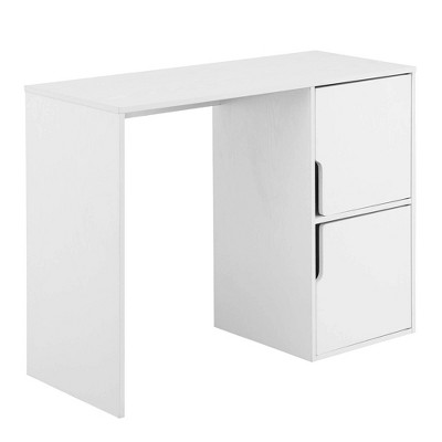 Designs2Go Student Desk with Storage Cabinets White - Breighton Home