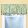 Collections Etc Elegance Scroll Cut-out Window Valance Sage : Target