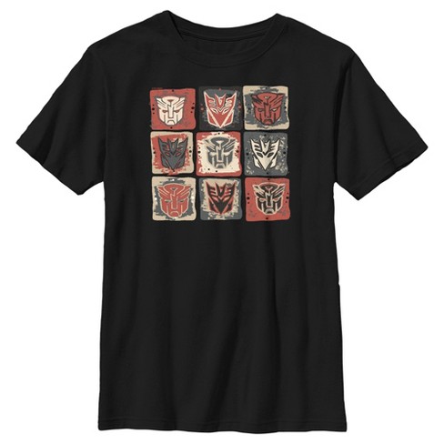 Boy's Transformers: Rise Of The Beasts Face Squares T-shirt